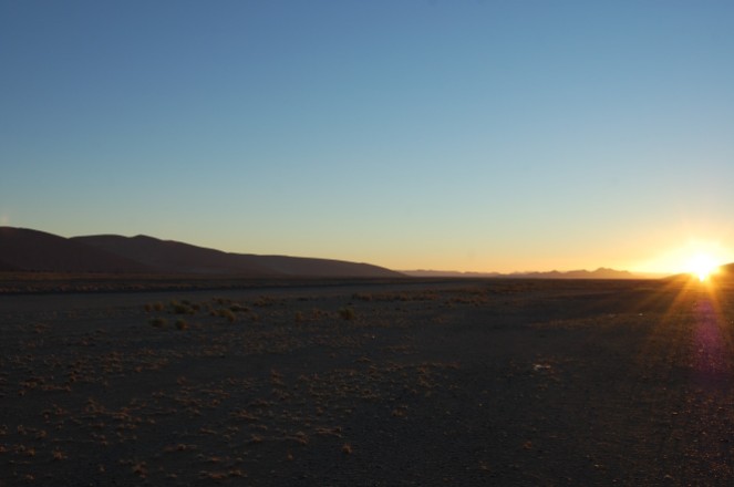 Sunrise in the Namib