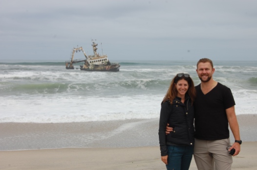 Carrie and john at Zeila shipwreck
